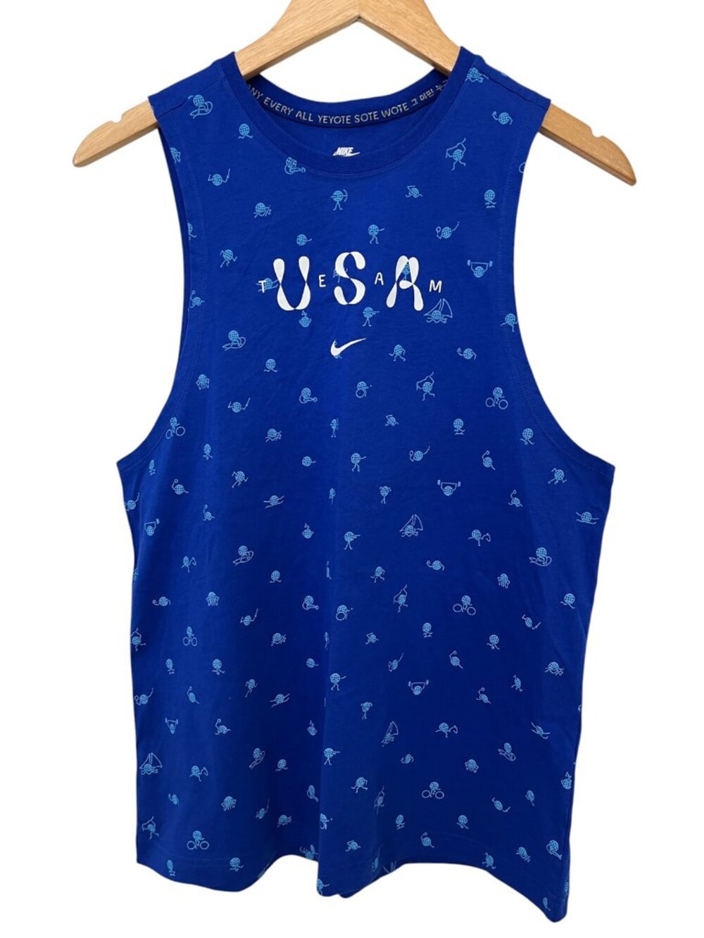 Nike Team USA Olympics Icon Print Women’s Muscle Tank Top NWT Medium